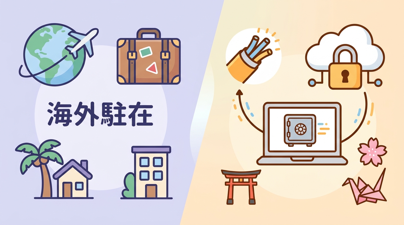 海外駐在×VPN対応光回線おすすめ｜日本を快適に使う全手順